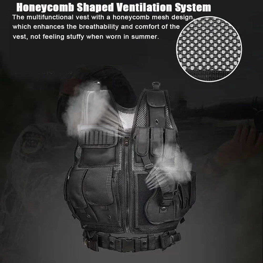 Adjustable Molle Tactical Vest - Hunting Outdoor Game review and price